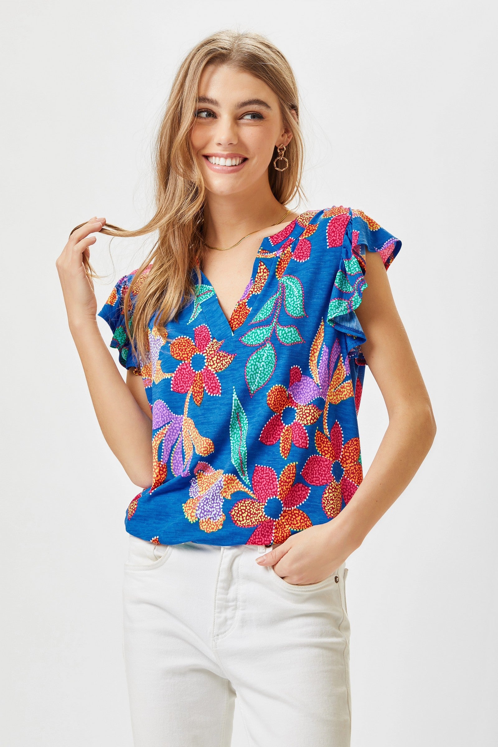 Care Free Floral Top