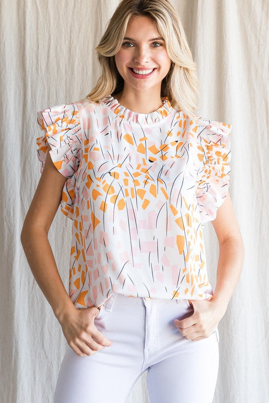 Print Smock Top