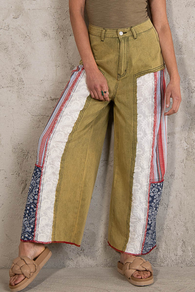 Patch Twill Pants