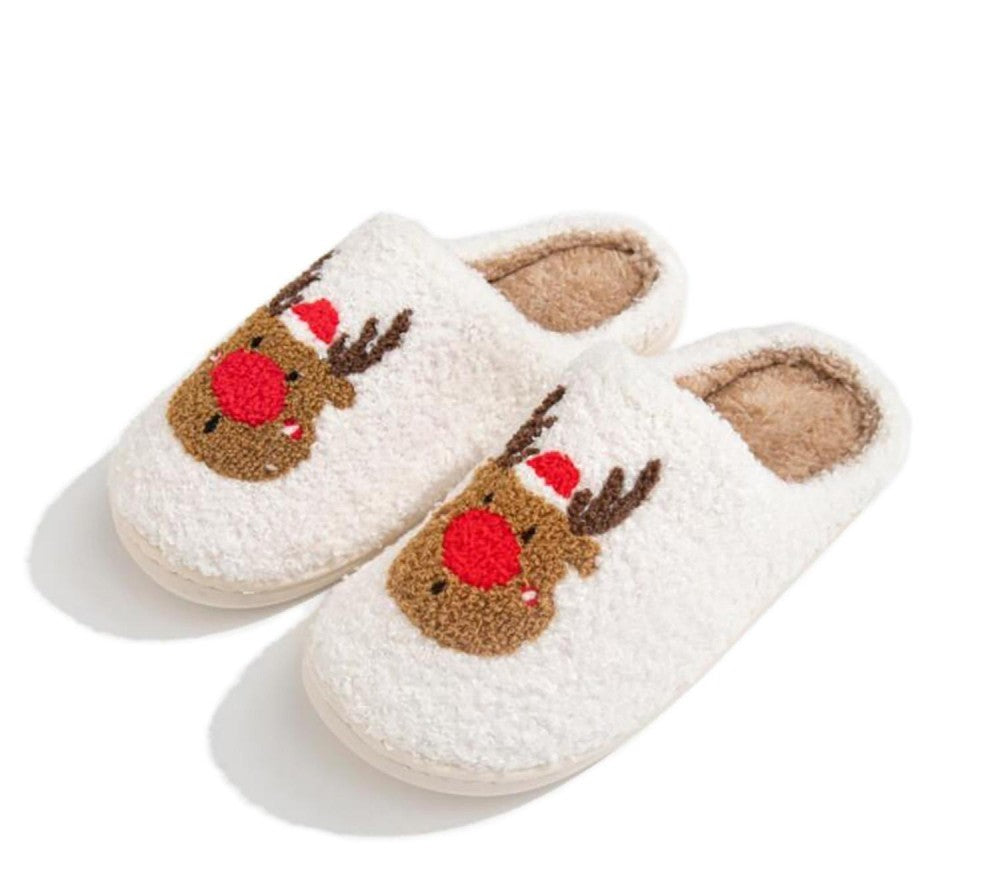 Reindeer Christmas Slippers