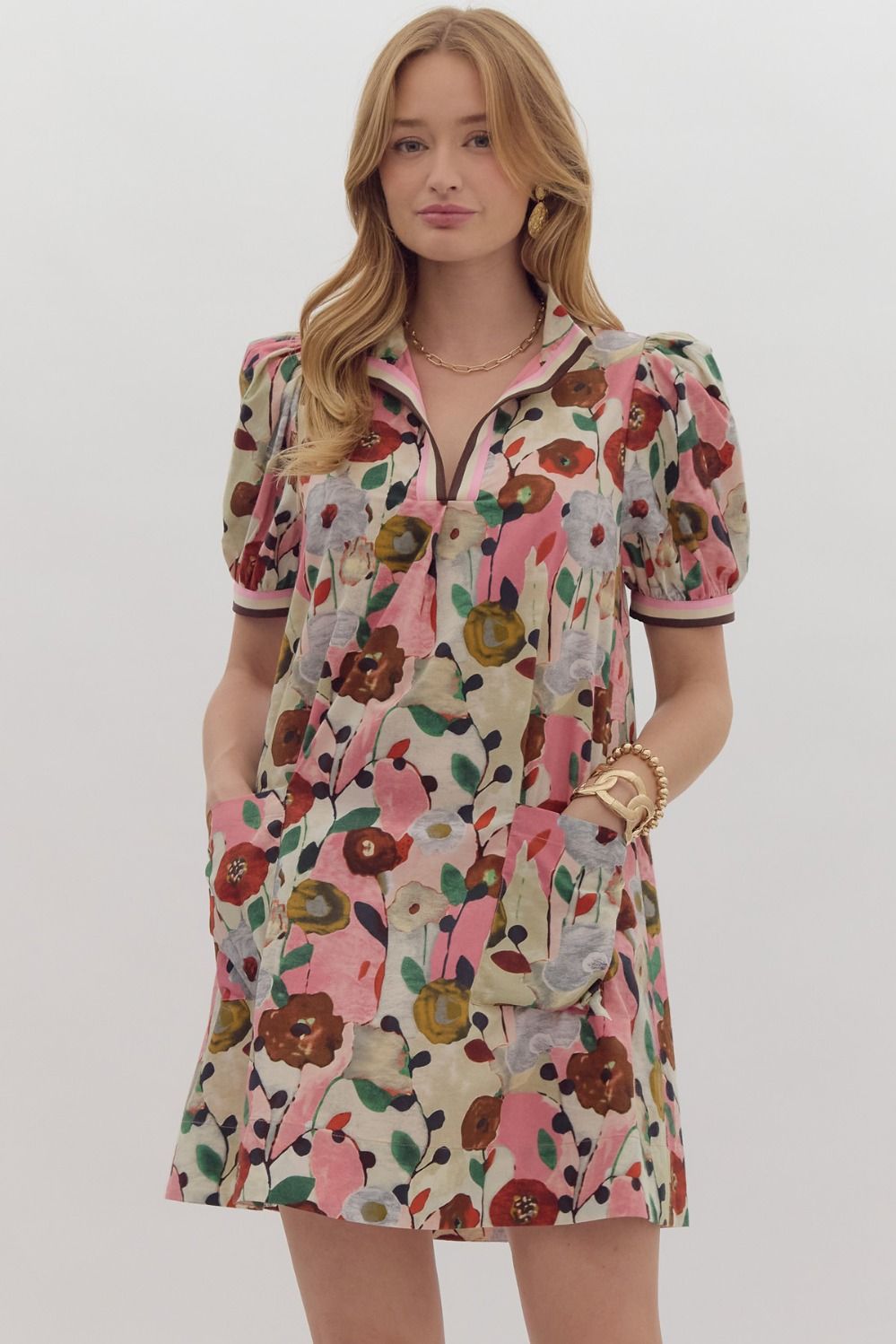 Fall Floral Dress