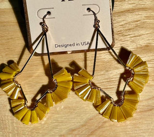 Crystal Fan Earrings BB