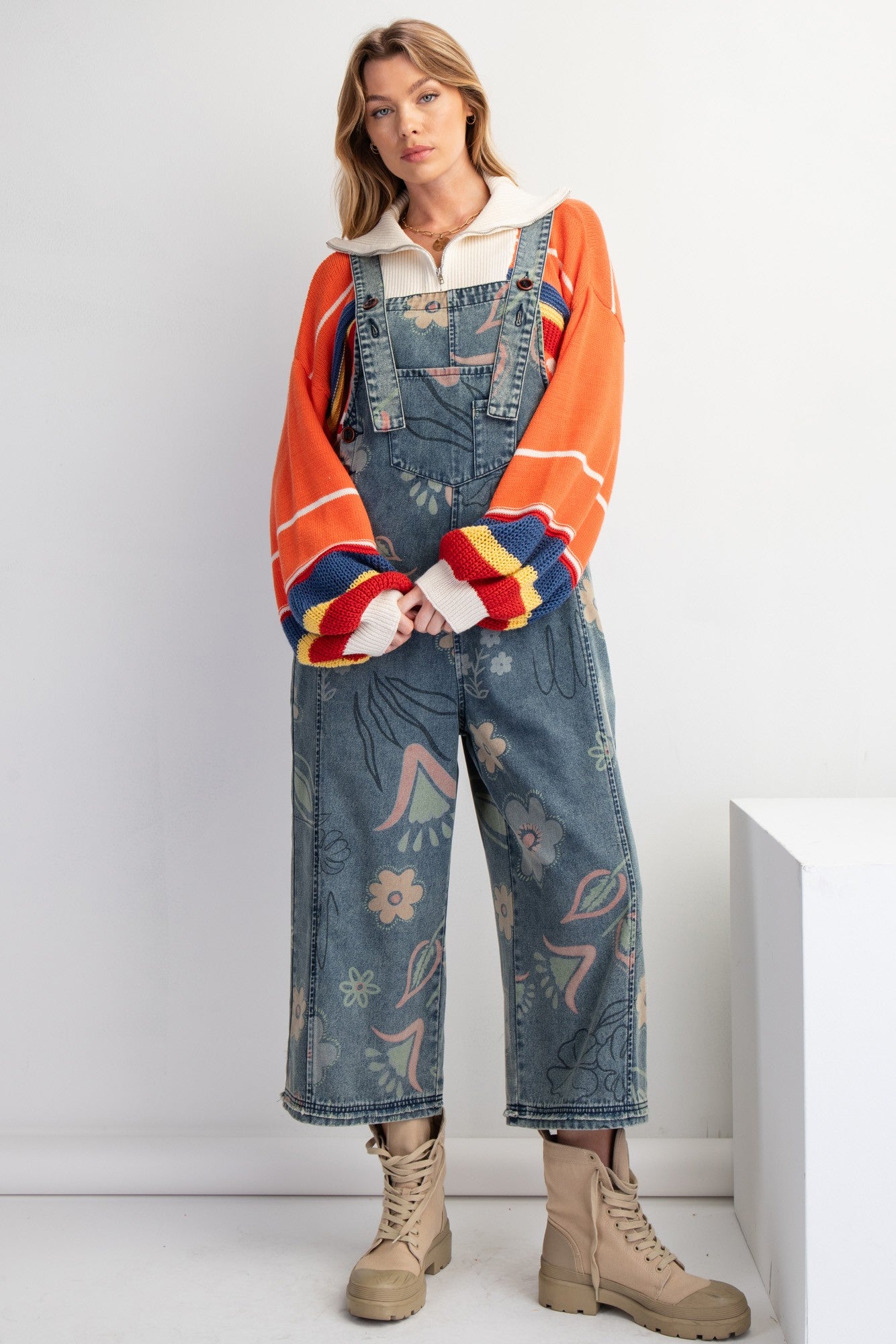 Denim Vintage Washed Overalls