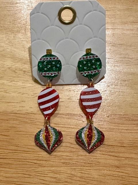 Holiday Ornament Drop Earrings