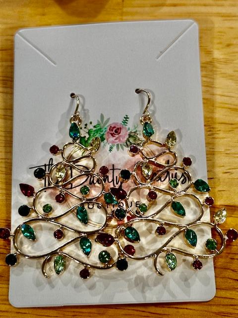 Christmas Light Tree Earrings