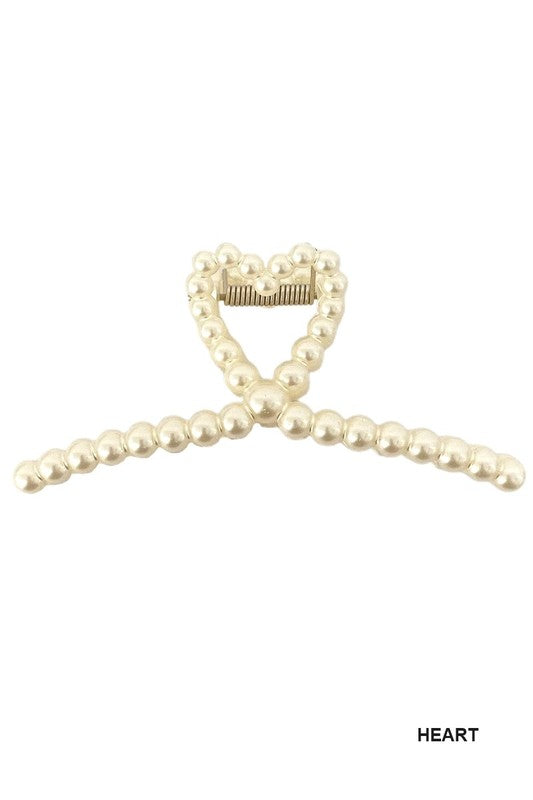 Heart Pearl Clip