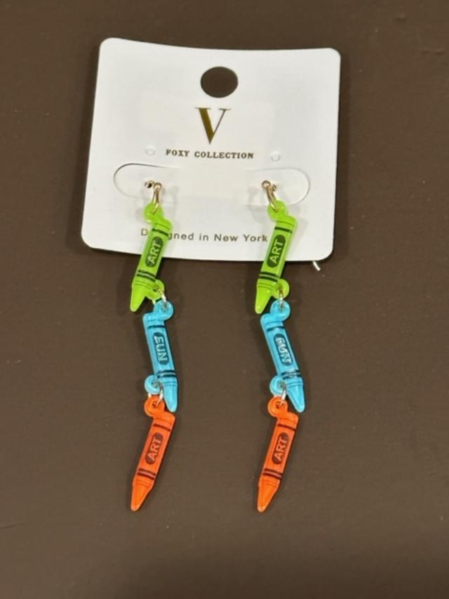 Crayon Drop Earrings