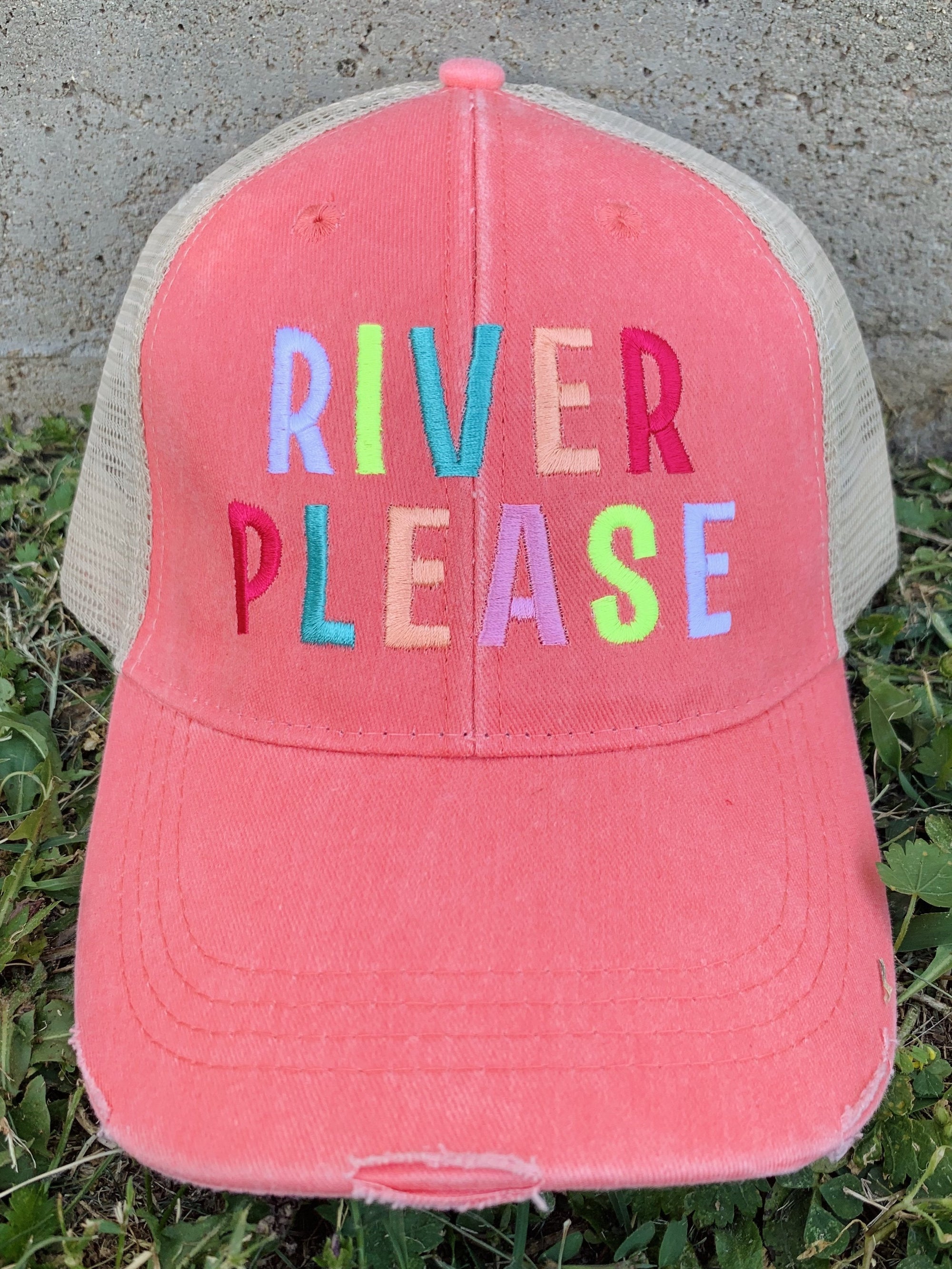 River Please Trucker Hat Cinco