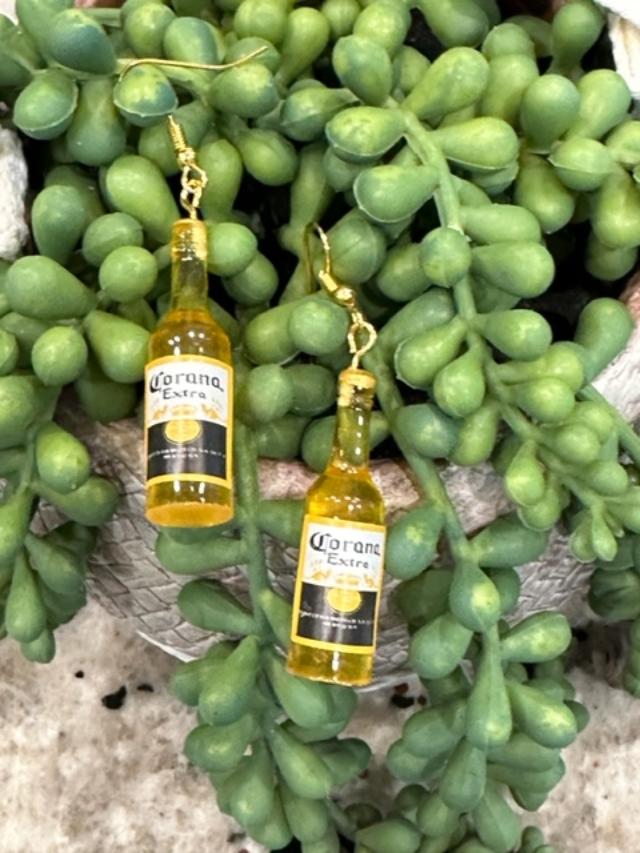 Acrylic Corona Bottle Earrings