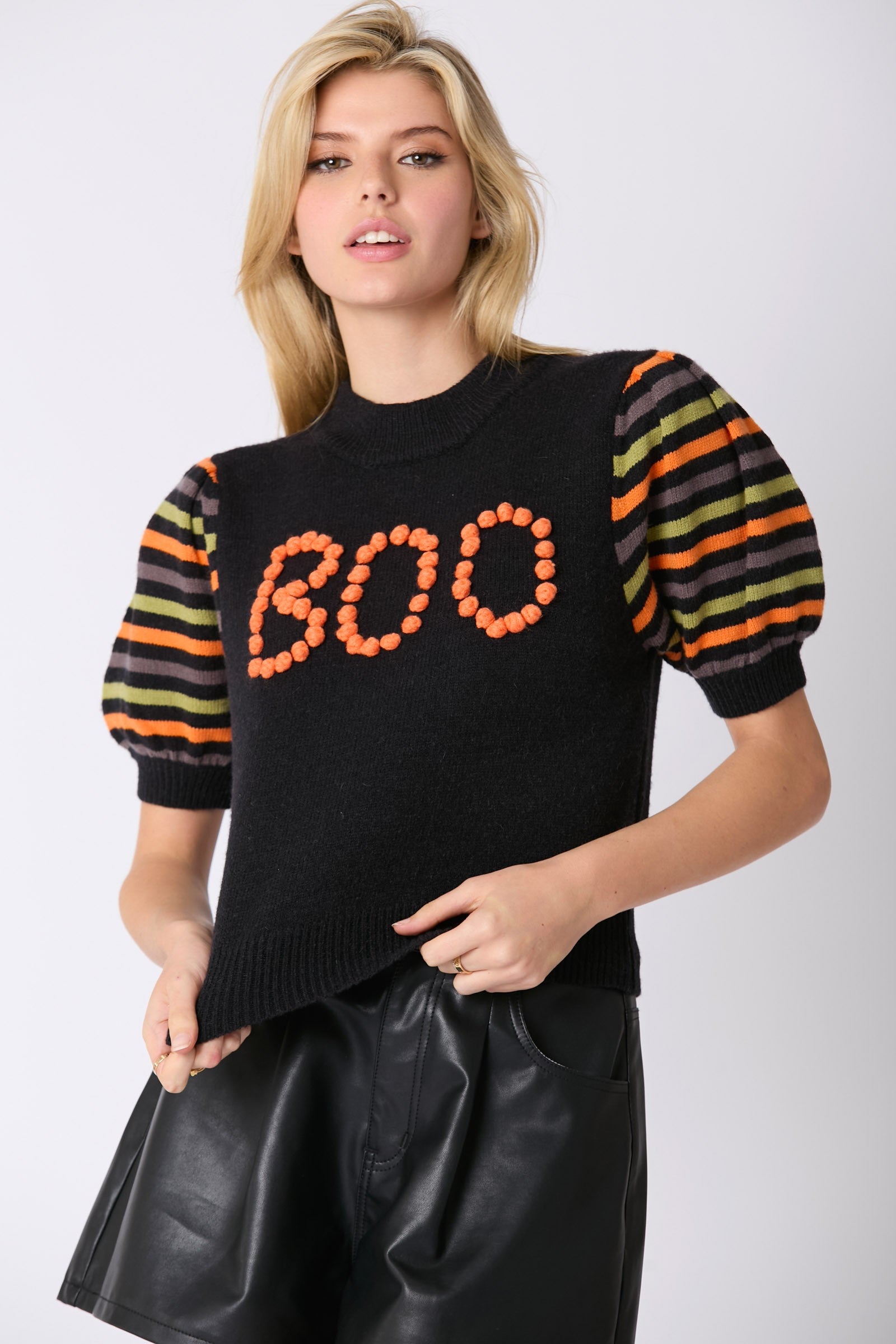 Boo Pom Pom Sweater