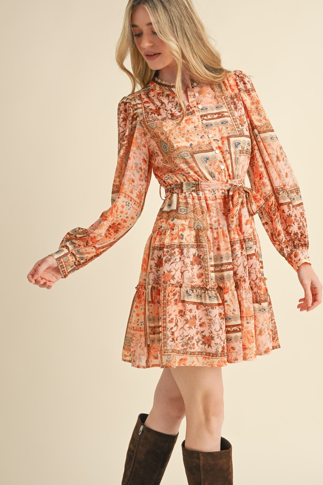 Multi-Print Dress