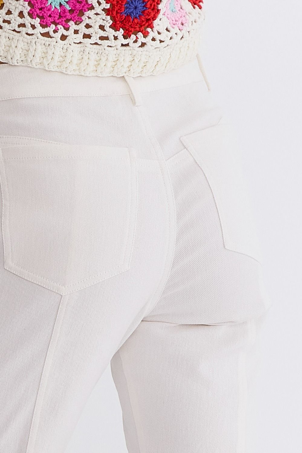 Cinco White High Waisted Pants