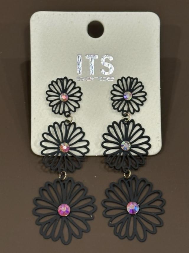 Tiered Flower Earrings