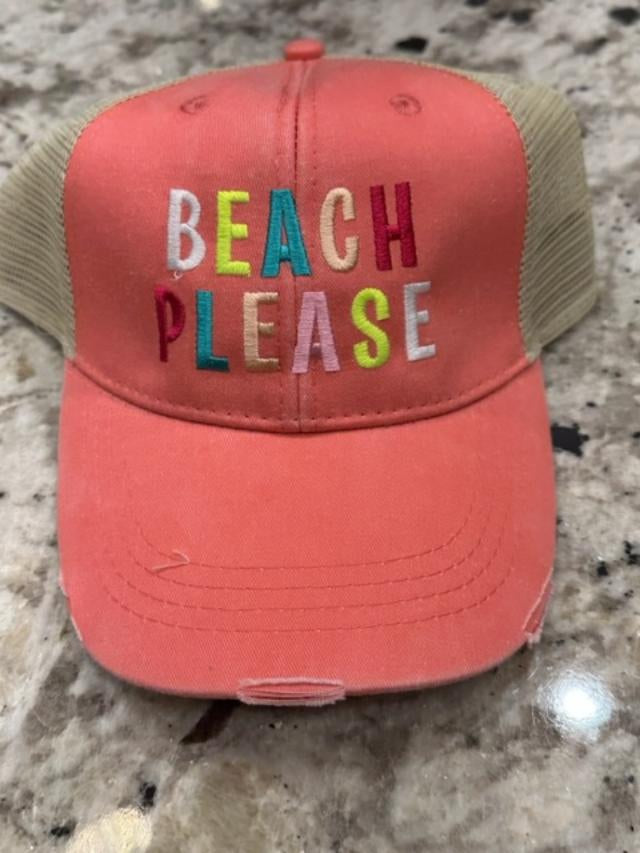 Beach Please Trucker Hat Cinco