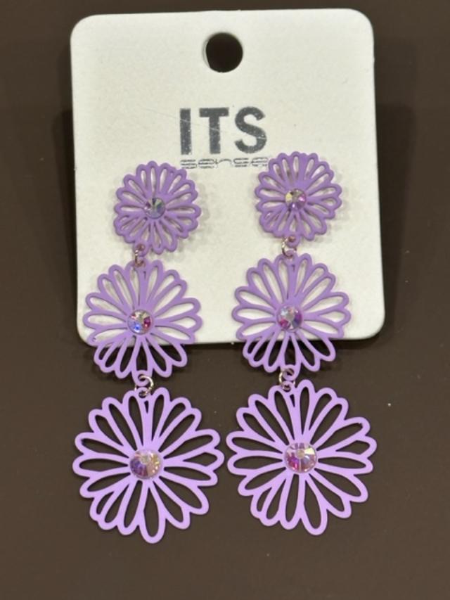 Tiered Flower Earrings