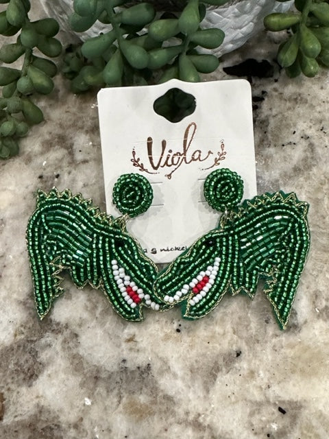 Gator Earrings