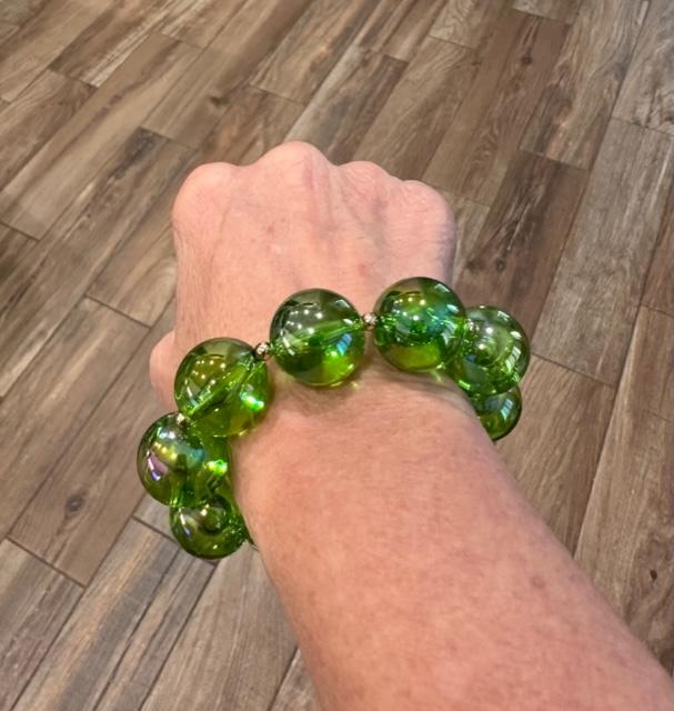 Lime Green Bubble Bracelet