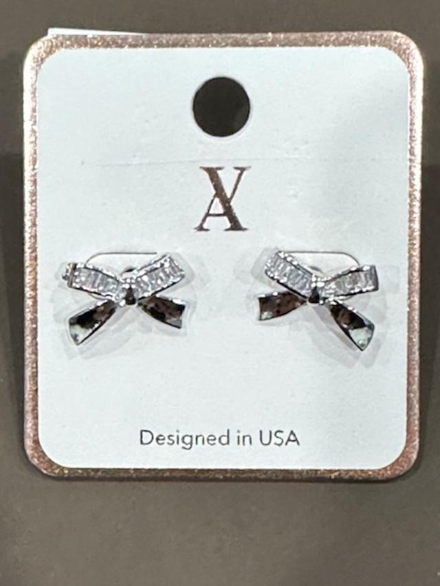 Silver  Bow Studs