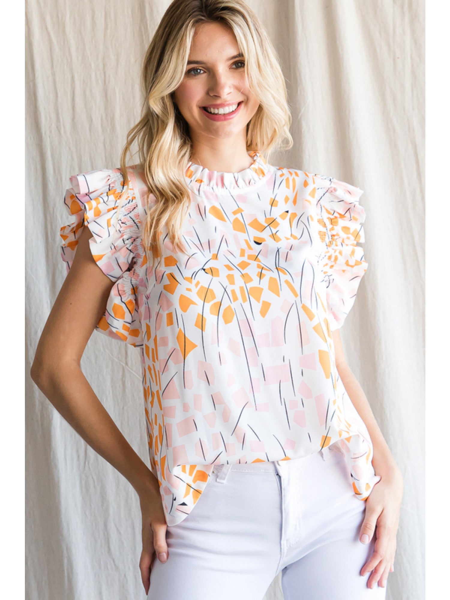 Print Smock Top