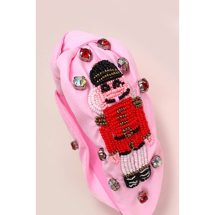 Pink Nutcracker Christmas Headbands