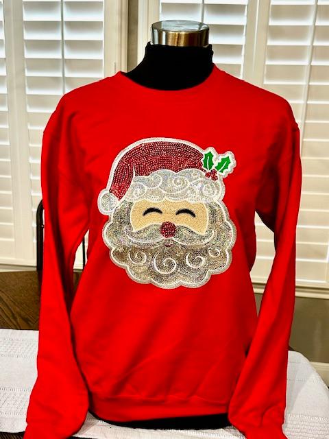 Sequin Santa Sweatshirt