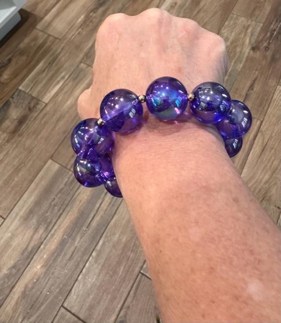 Purple Bubble Bracelet