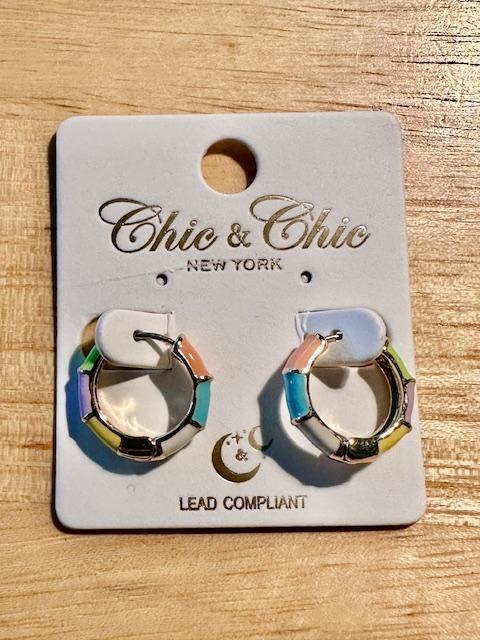 Colorful Petite Hoops