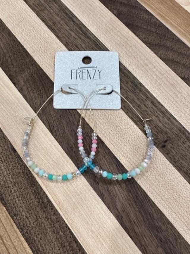 Petite Bead Hoops