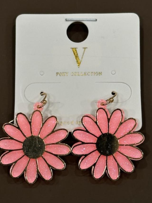 Acrylic Daisy Earrings