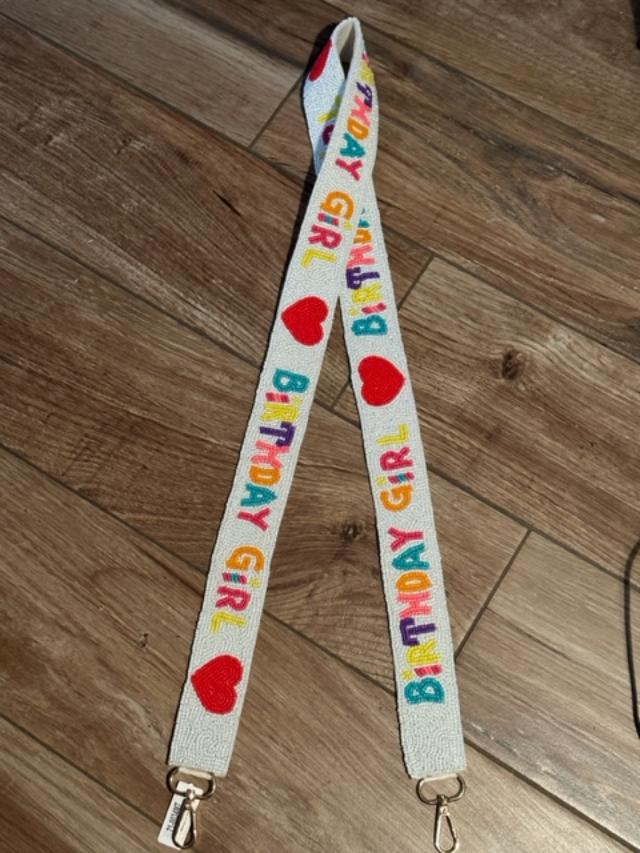 Birthday Sequin Purse Straps