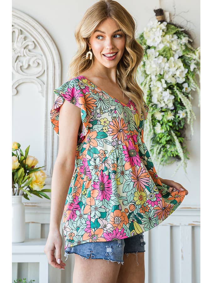 Summer in Bloom Top