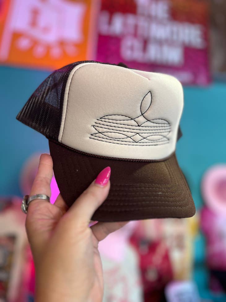 Boot Stitched Trucker Hat