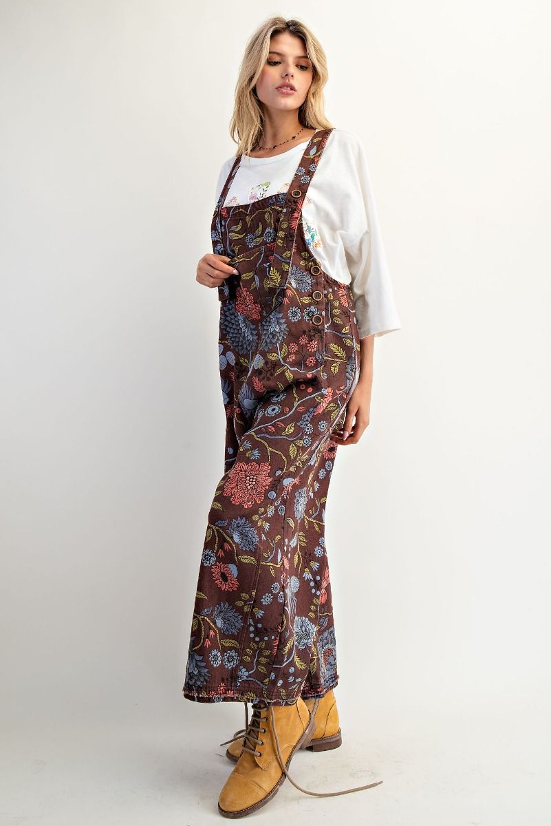 Vintage Fall Floral Overalls Babybrook