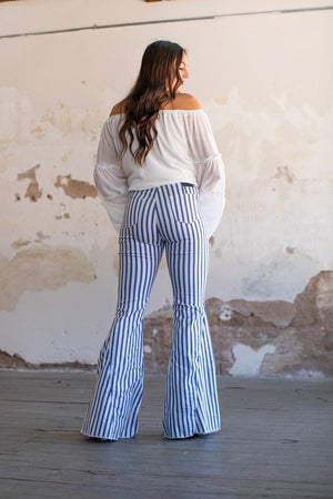 Striped Bell Jeans