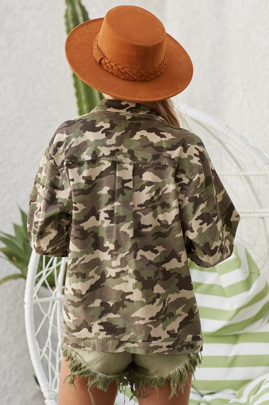 Camo Corduroy Jacket