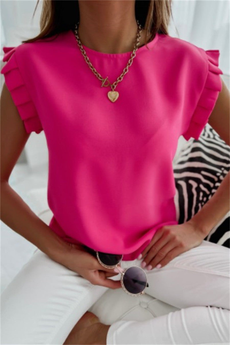 Folded Ruffle Tank