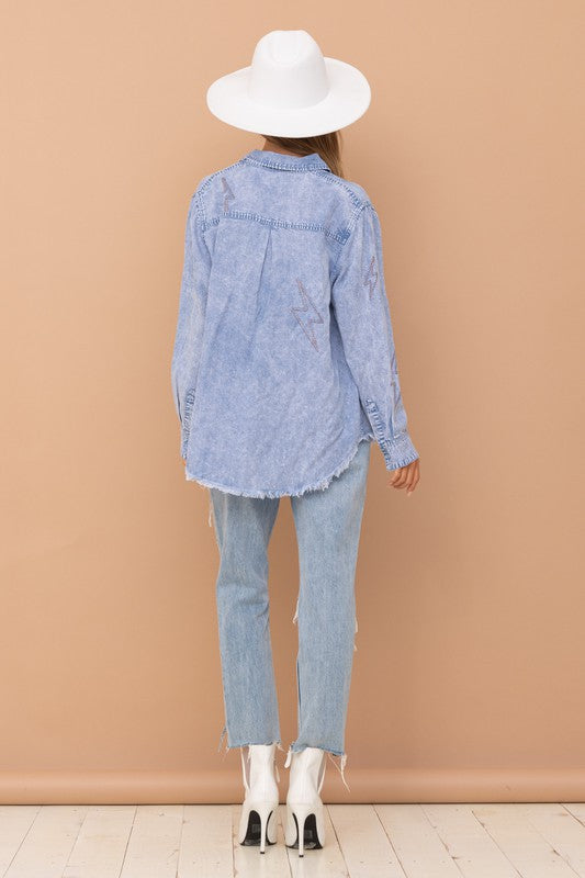 Frayed Edge Bolt Top