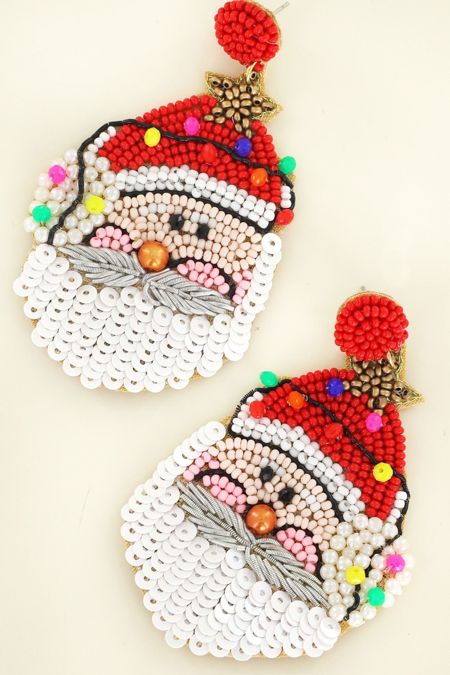 Festive Santa Earrings