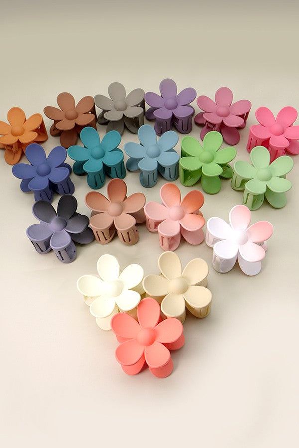 Matte Flower Hair Clip