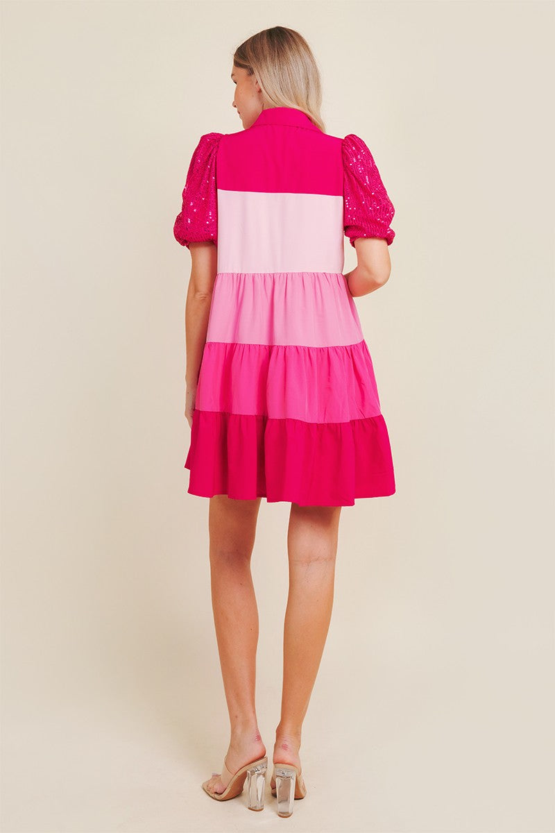 Snazzed Color Block Dress