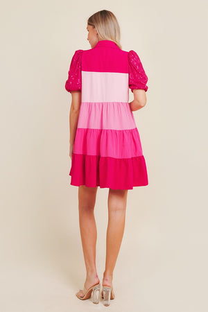 Snazzed Color Block Dress