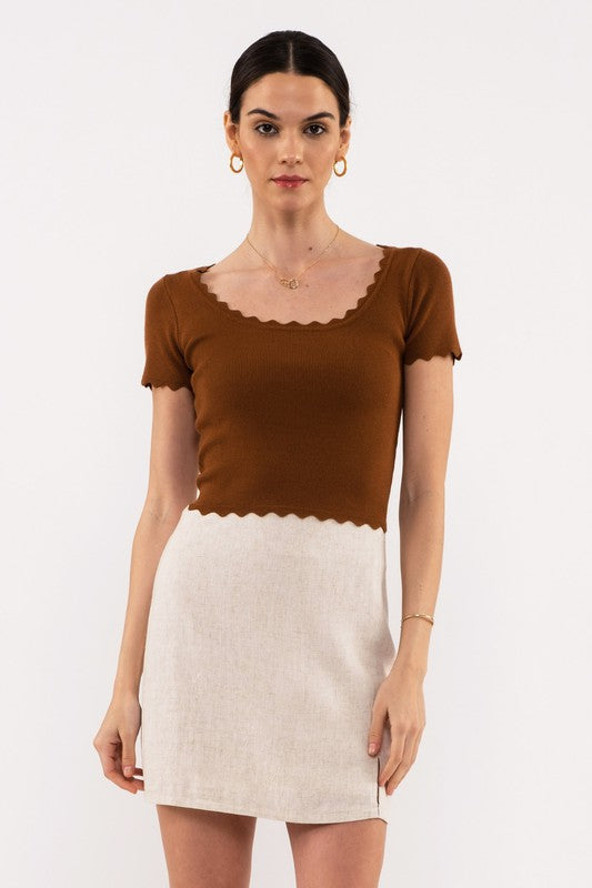 The Scalloped Edge Knit