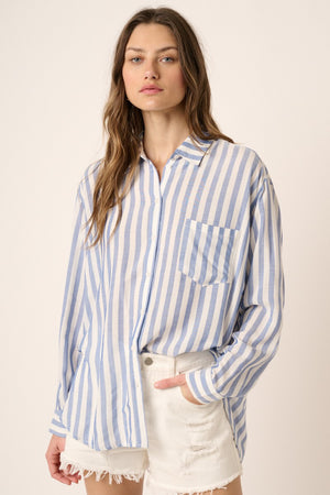 Striped Button Down Shirt