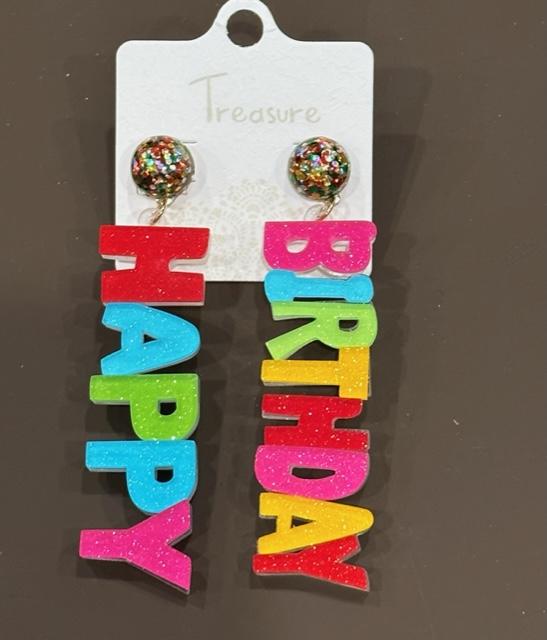 Happy Birthday Earrings