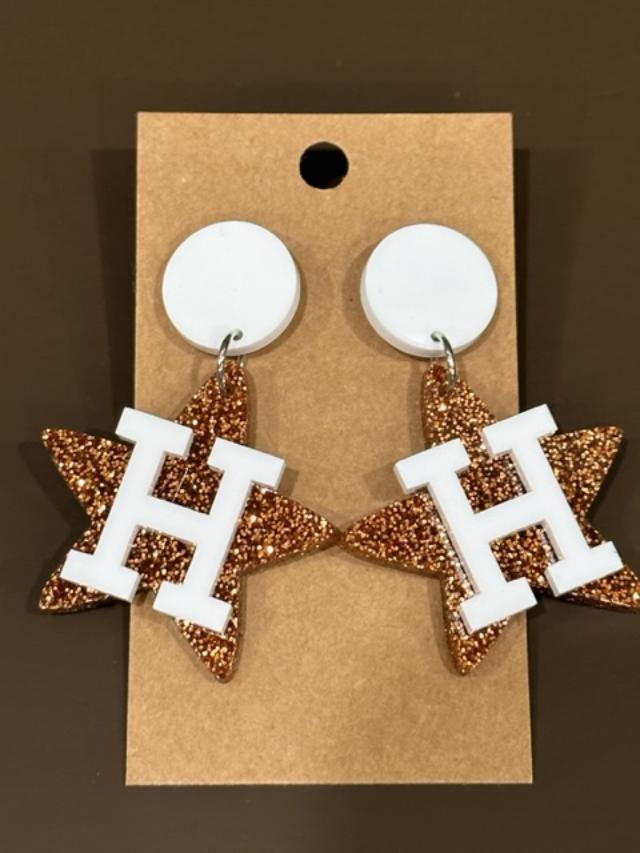 H-Town Star Earrings