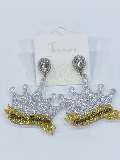 Birthday Tiara Earrings