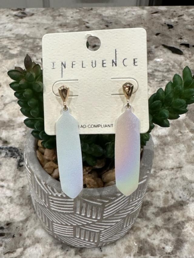 Oval Iridescent Earrings