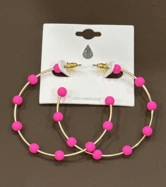 The Dot Hoop Earrings