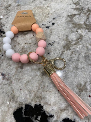 Beaded Bracelet Keychain
