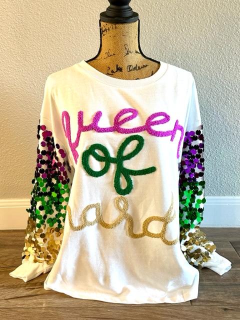 Queen of Mardi Gras Sweatshirt